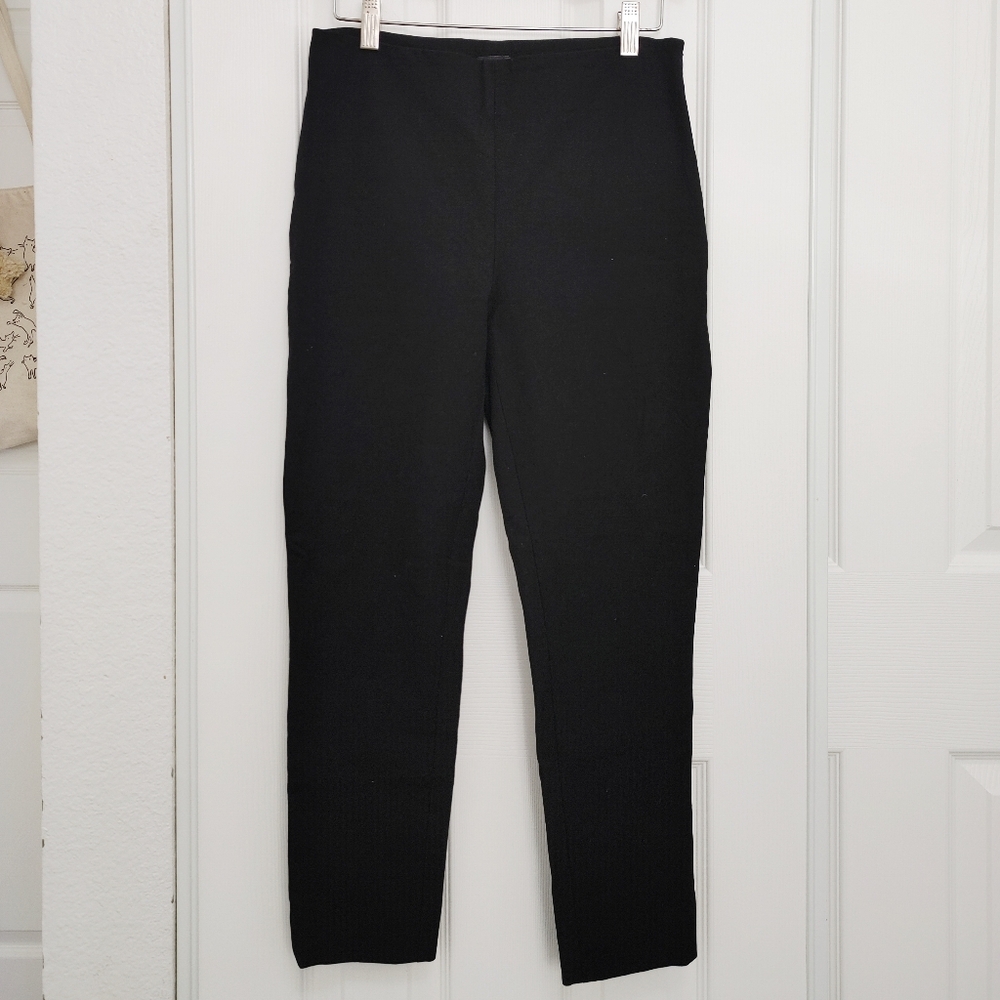 joseph gabardine stretch new tony cropped black high rise trouser
